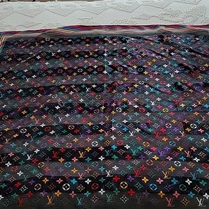 Louis Vuitton Silk Scarf Rainbow Colors
